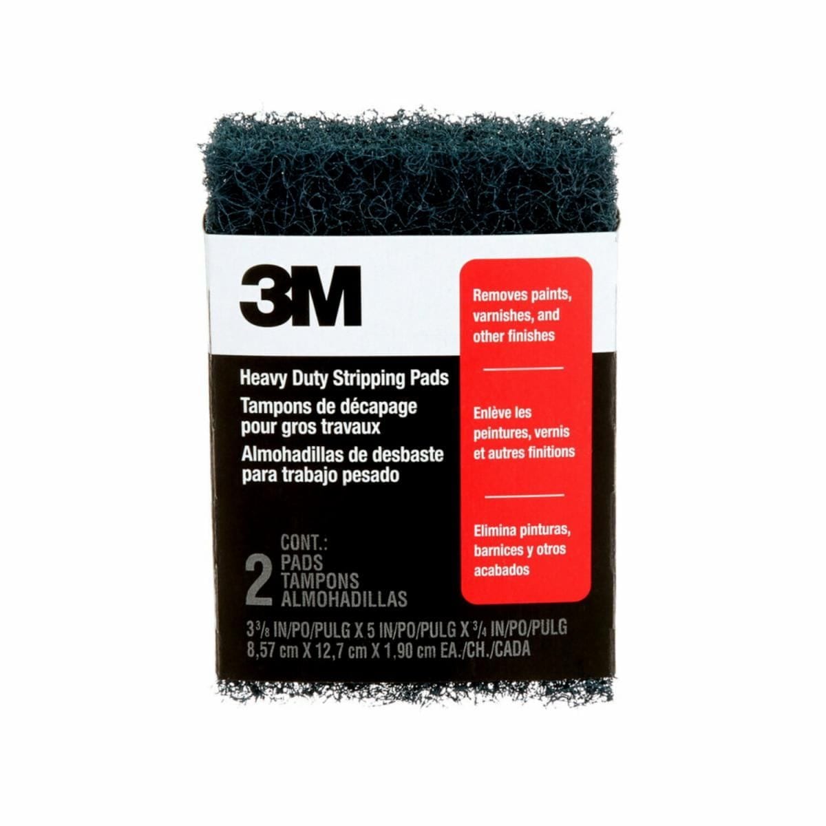 3M Heavy Duty Stripping Pad for Flat Surfaces, 2-pk A2M4 - product image 1