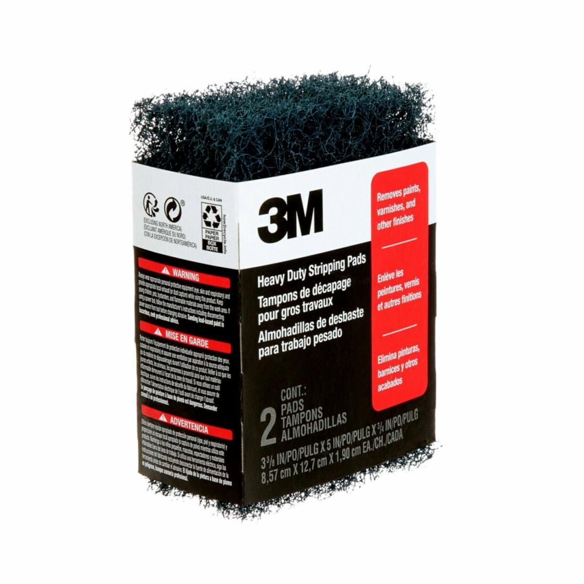 3M Heavy Duty Stripping Pad for Flat Surfaces, 2-pk A2M4 - product image 2