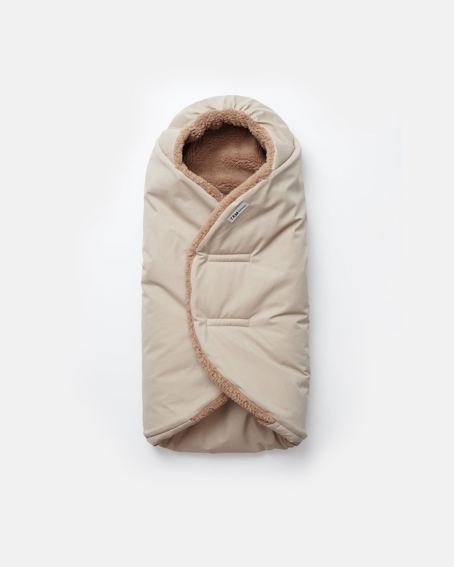 7AM Enfant Nido Benji Sherpa Lining Infant Wrap, Oat Y8H2 - product image 1