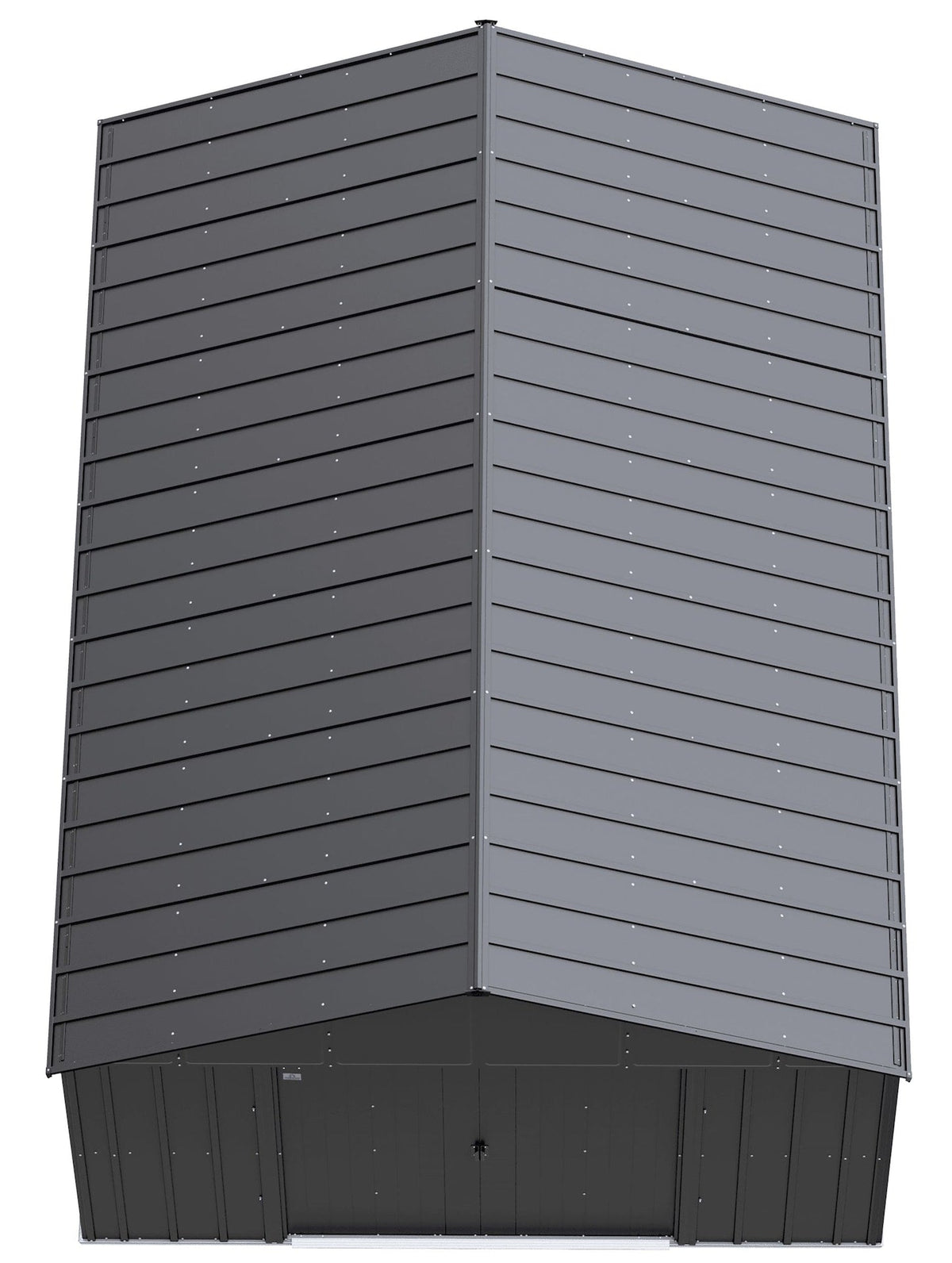 Classic 12x17-ft Charcoal Corrosion-Resistant Metal Shed D1M7 - product image 3