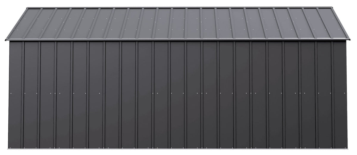 Classic 12x17-ft Charcoal Corrosion-Resistant Metal Shed D1M7 - product image 4