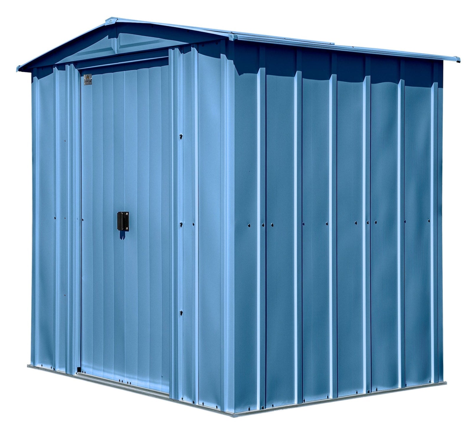 Classic Galvanized Steel Storage Shed, Blue Grey, 6-ft x 5-ft Q8A5 - product image 2