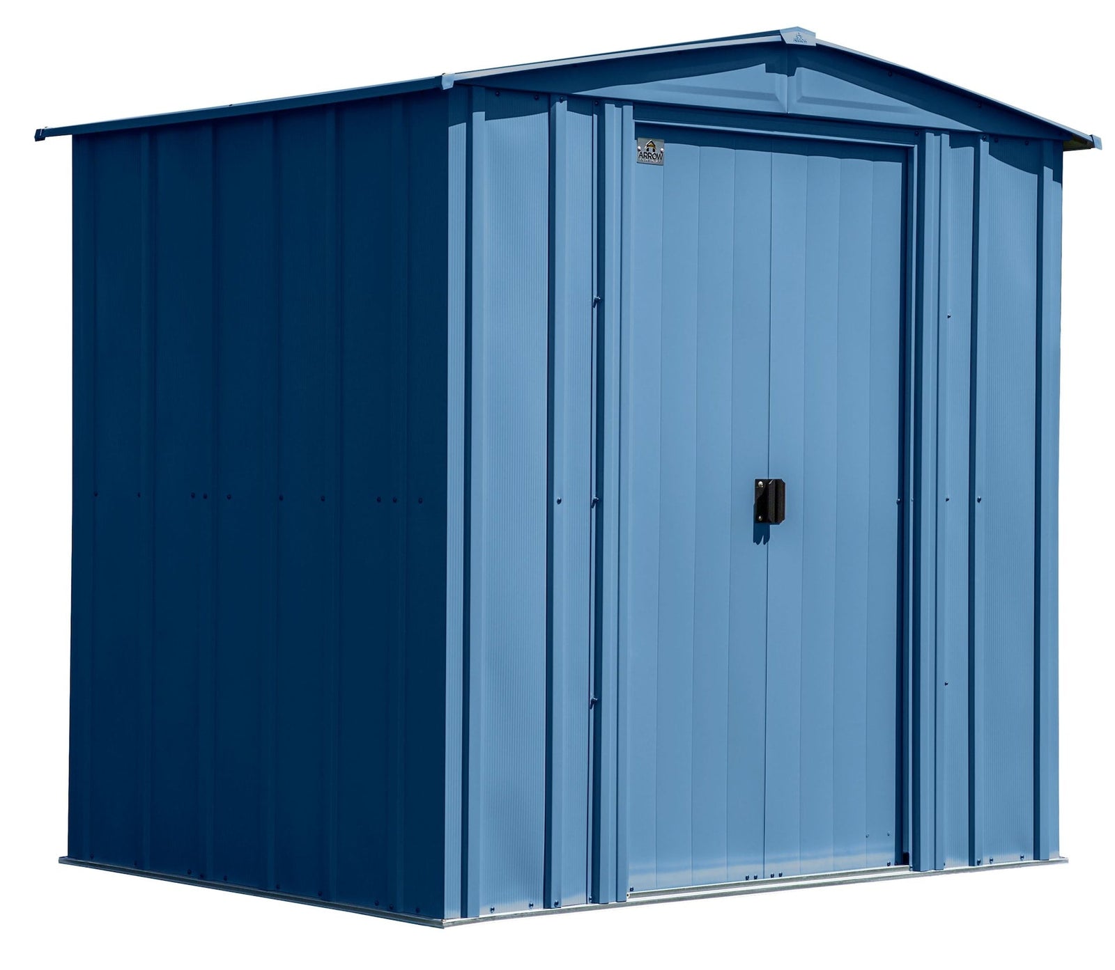 Classic Galvanized Steel Storage Shed, Blue Grey, 6-ft x 5-ft Q8A5 - product image 3