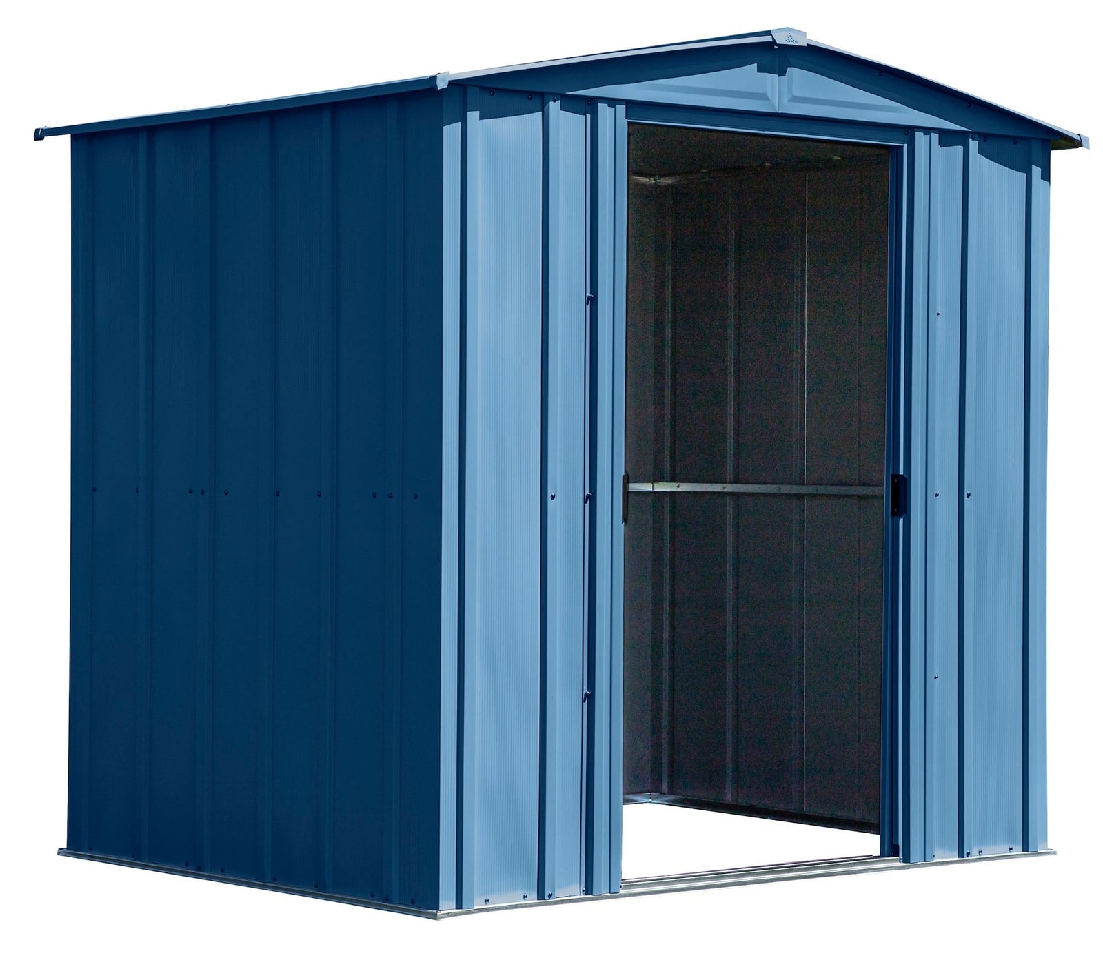 Classic Galvanized Steel Storage Shed, Blue Grey, 6-ft x 5-ft Q8A5 - product image 8