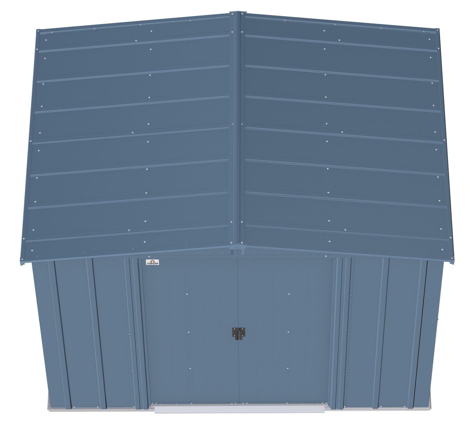 Classic Galvanized Steel Storage Shed, Blue Grey, 8-ft x 6-ft L7W7 - product image 8