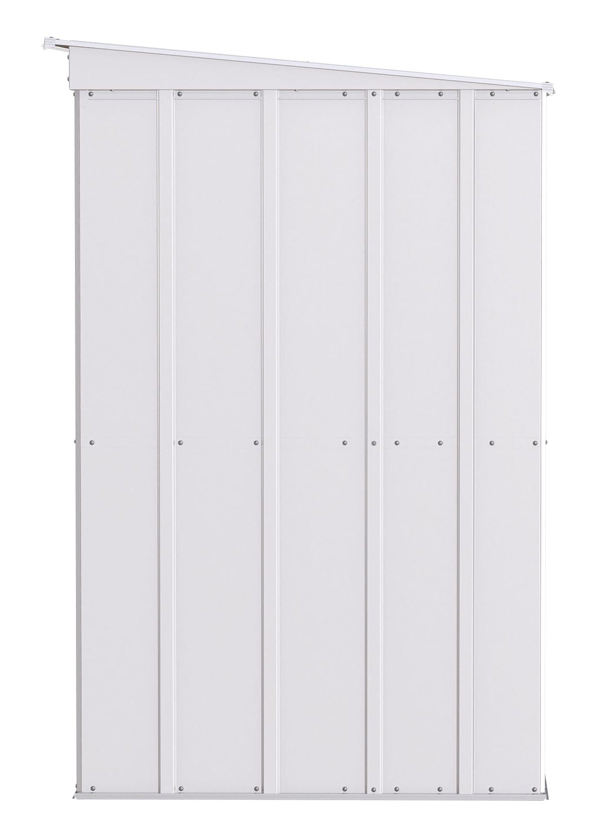 Classic Galvanized Steel Storage Shed, Flute Grey, 10-ft x 4-ft E6H9 - product image 5