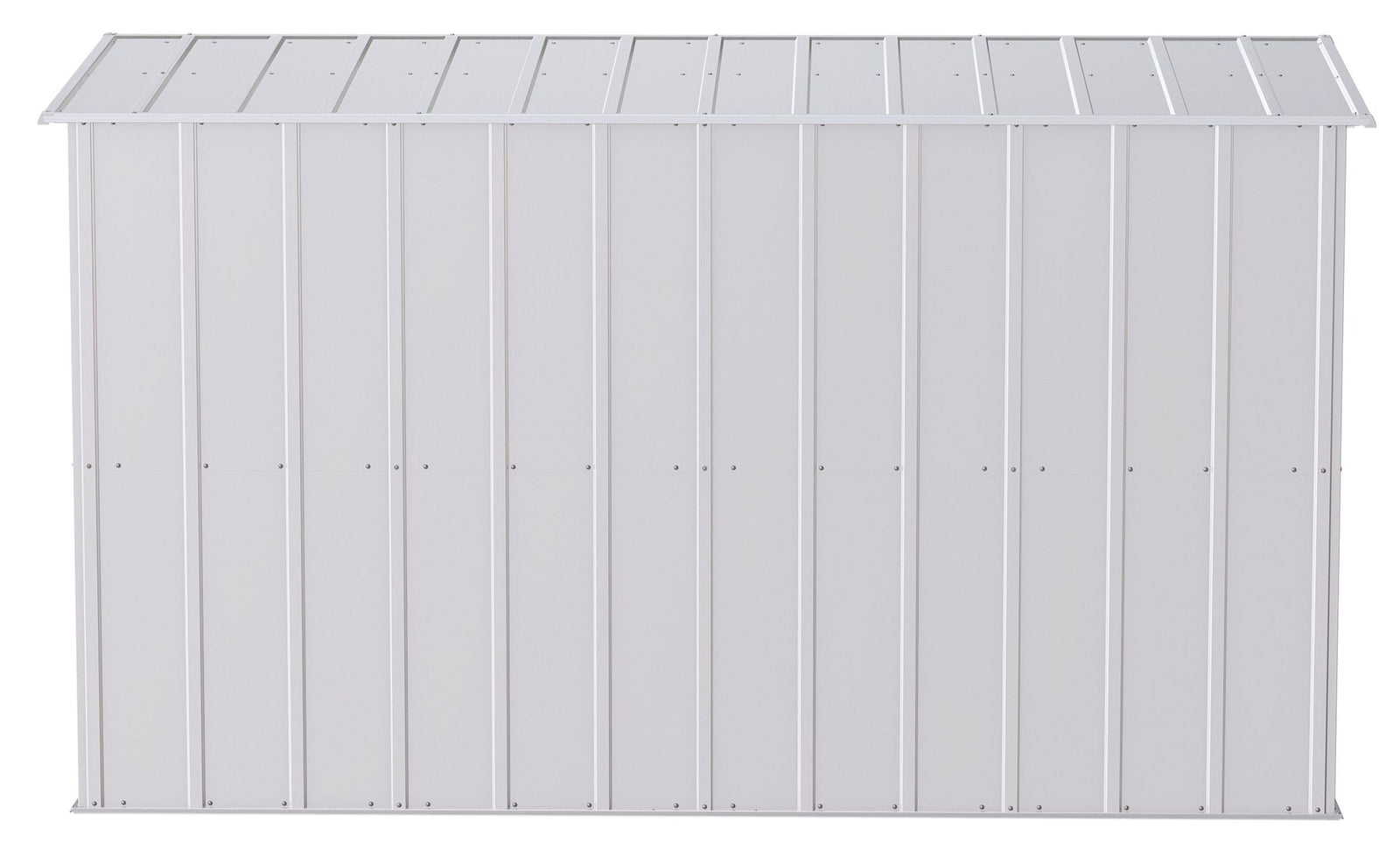 Classic Galvanized Steel Storage Shed, Flute Grey, 10-ft x 4-ft E6H9 - product image 6