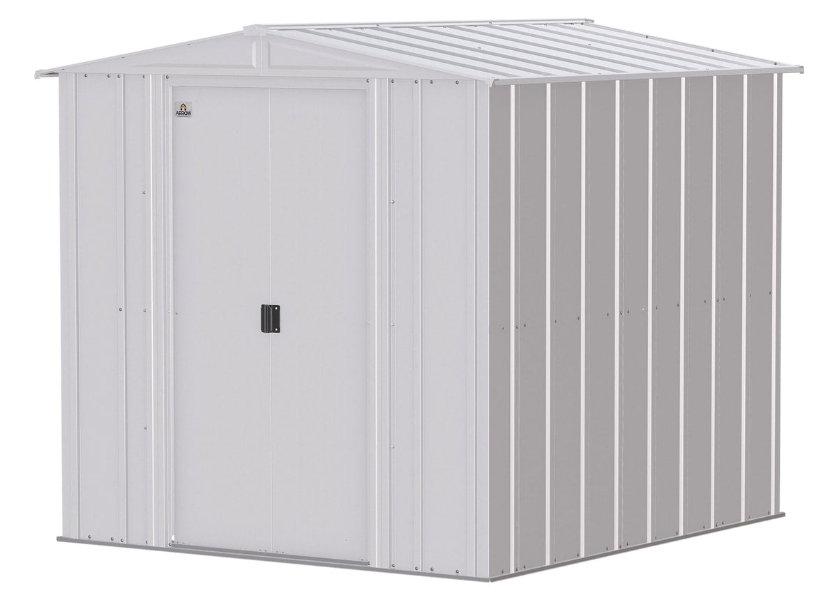 Classic Galvanized Steel Storage Shed, Flute Grey, 6-ft x 7-ft L2C2 - product image 2