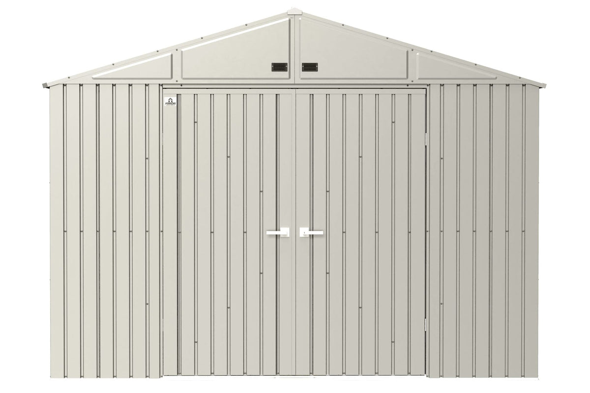 Elite 10x12-ft Cool Grey Corrosion-Resistant Steel Storage Shed V9O8 - product image 1