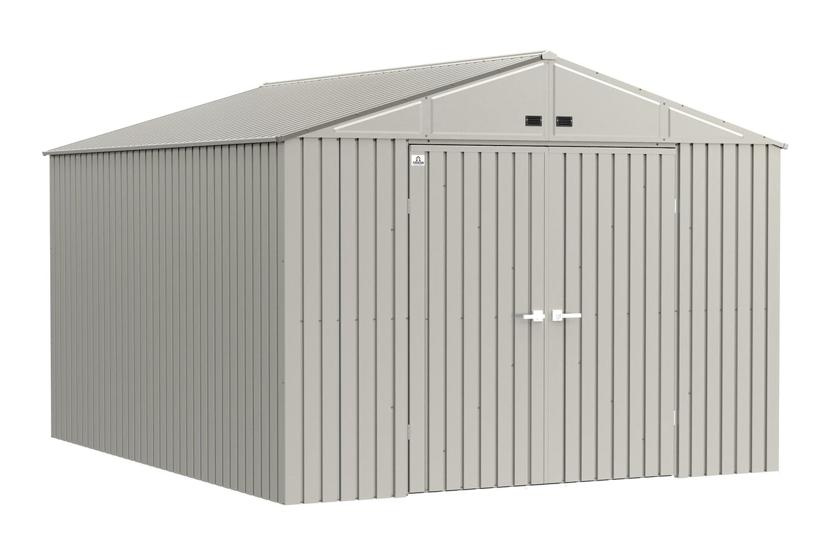 Elite 10x12-ft Cool Grey Corrosion-Resistant Steel Storage Shed V9O8 - product image 3