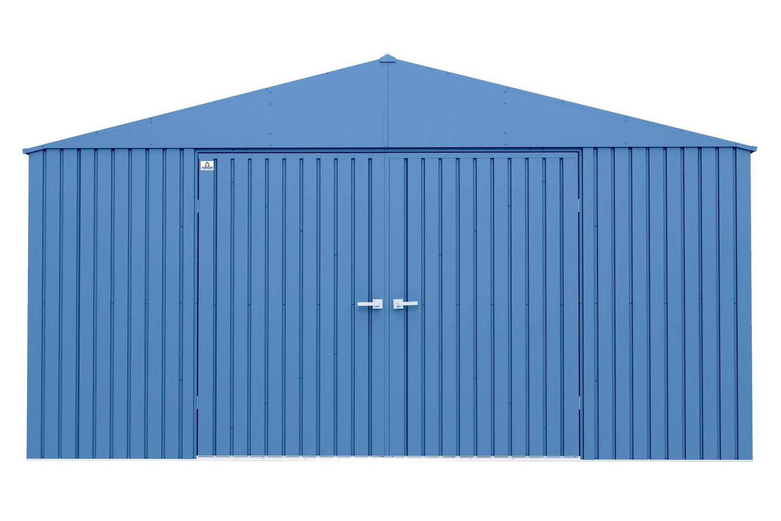 Elite 14x14-ft Corrosion-Resistant Blue Grey Steel Shed F7S9 - product image 1
