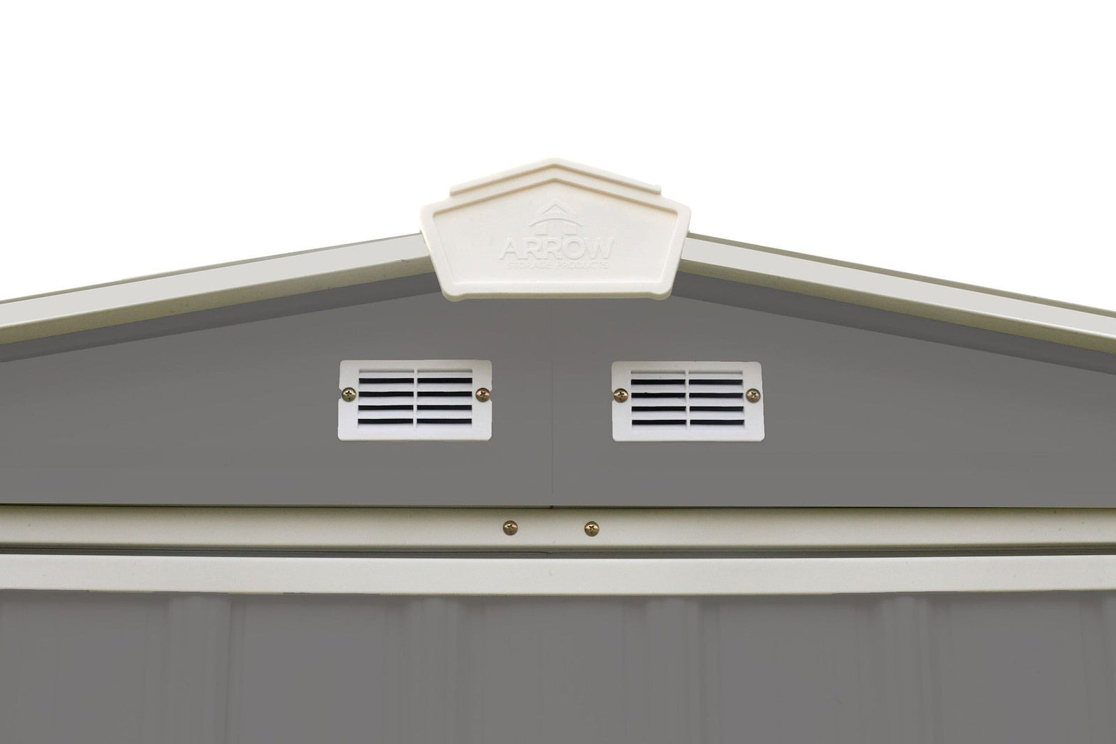 EZEE Galvanized Steel Storage Shed with Low Gable Roof, Charcoal/Cream, 6-ft x 5-ft Q2U5 - product image 3