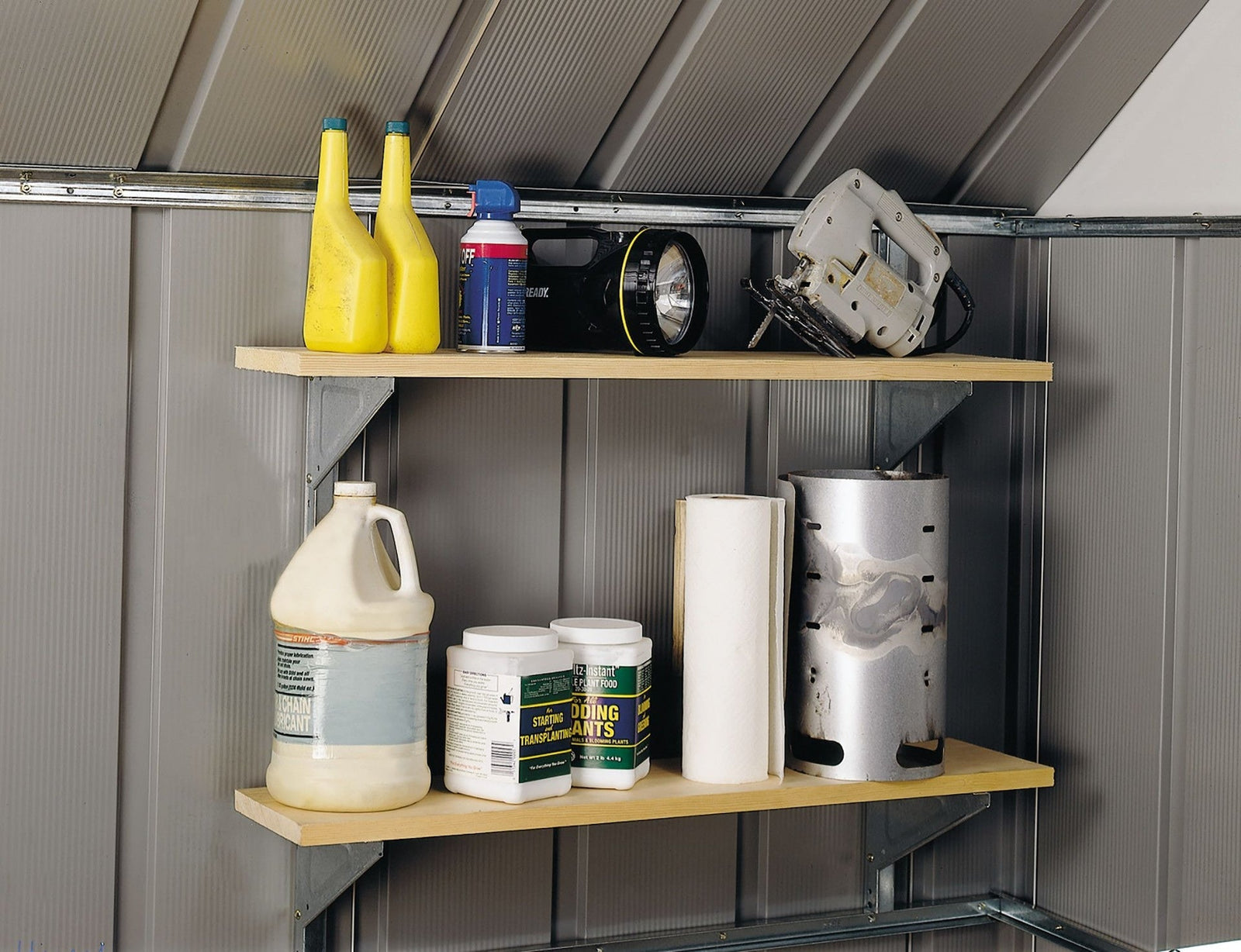 Galvanized Steel Shelf Kit with Hanger and Brackets I3F3 - product image 4