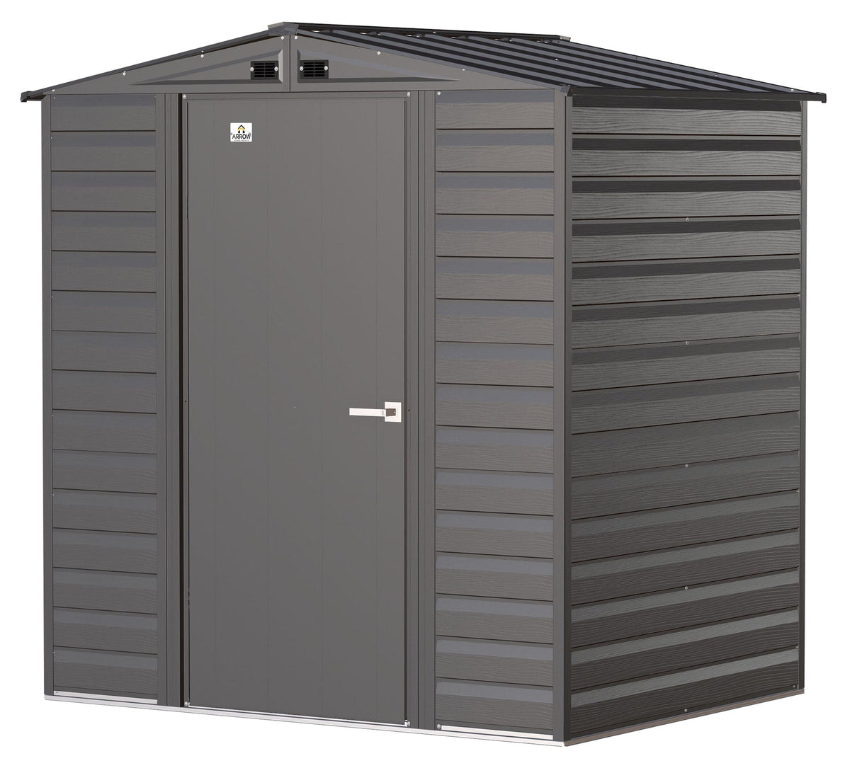 Select Galvanized Steel Storage Shed, Charcoal, 6-ft x 5-ft L9F0 - product image 2