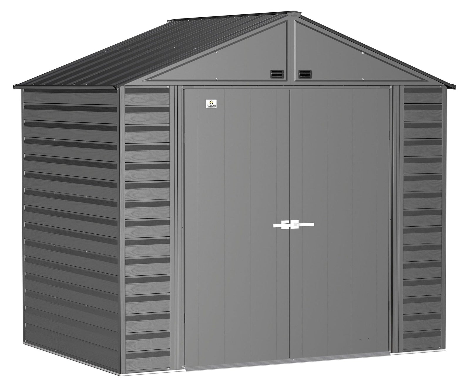 Select Galvanized Steel Storage Shed, Charcoal, 8-ft x 6-ft W7H9 - product image 3