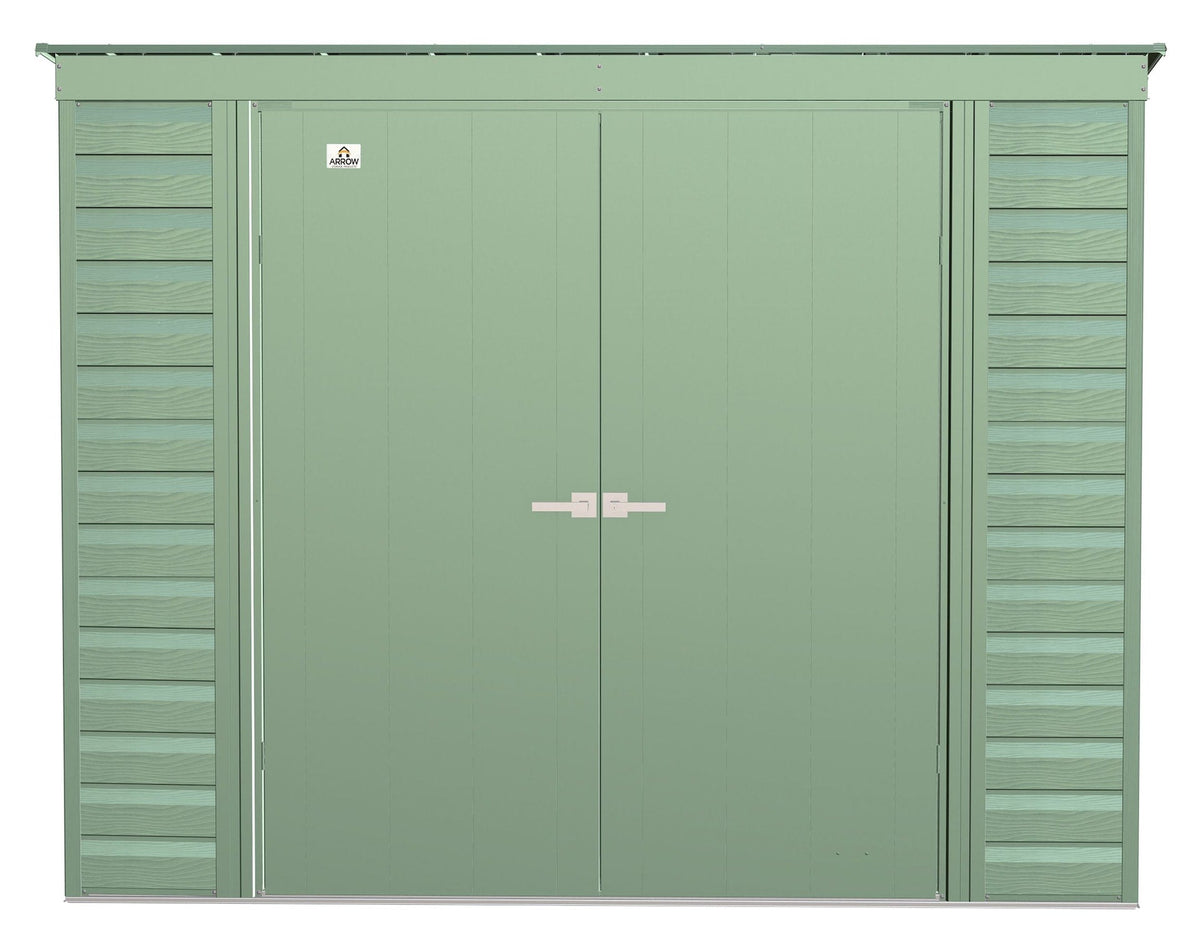 Select Galvanized Steel Storage Shed, Sage Green, 8-ft x 4-ft W6Q6 - product image 4