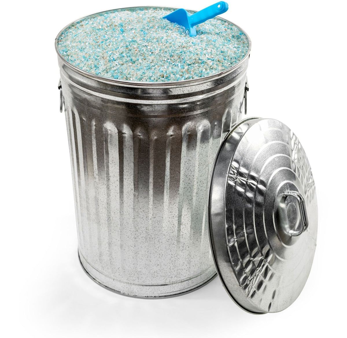 Galvanized Steel Circular Multi-Purpose Garbage Can, 75-L (19.8 US gal) G3K9 - product image 6