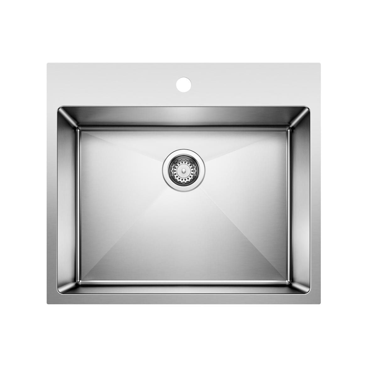 Quatrus R15 25-in Single Bowl Dual Mount Stainless Steel Laundry Sink G9P3 - product image 1