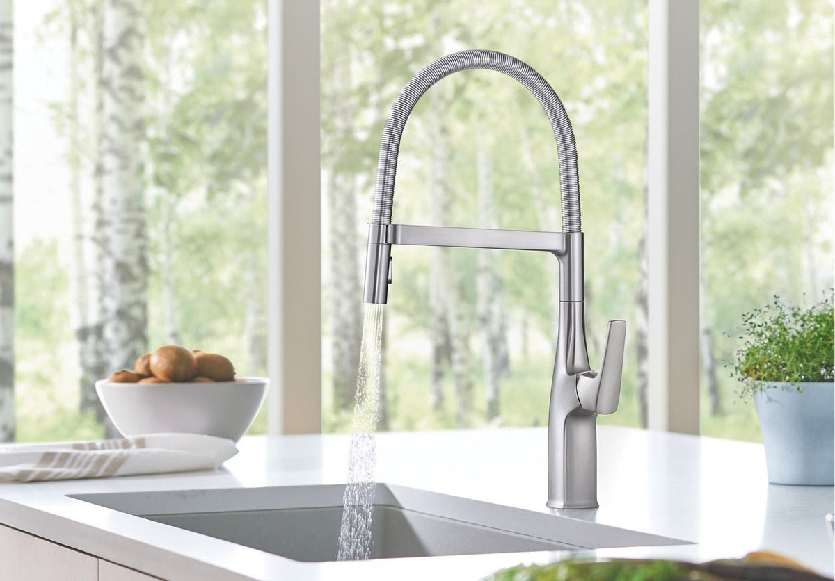 Rivana Semi-Pro Pull-Down Dual-Spray Kitchen Faucet, PVD Steel V9L5 - product image 2
