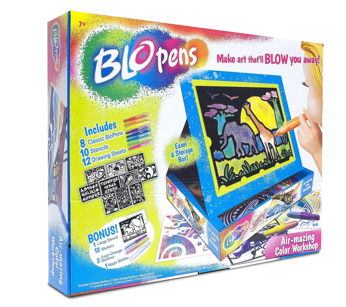 Air-Mazing Colour Workshop Kit with 10 Stencils, Ages 7+ W5S5 - product image 2