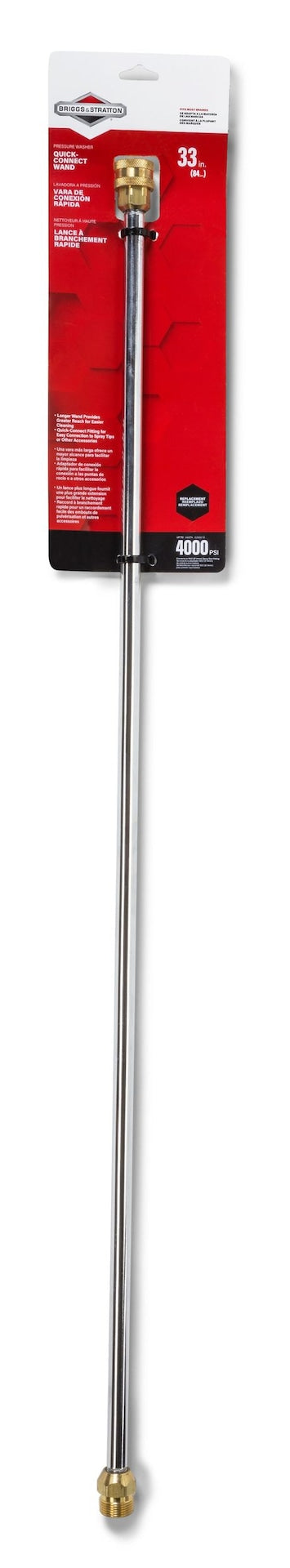 & Stratton Quick-Connect Stainless Steel Wand Compatible with 4000 PSI Gas Pressure Washer, 33-in (83.82 cm) S8Z6 - product image 4