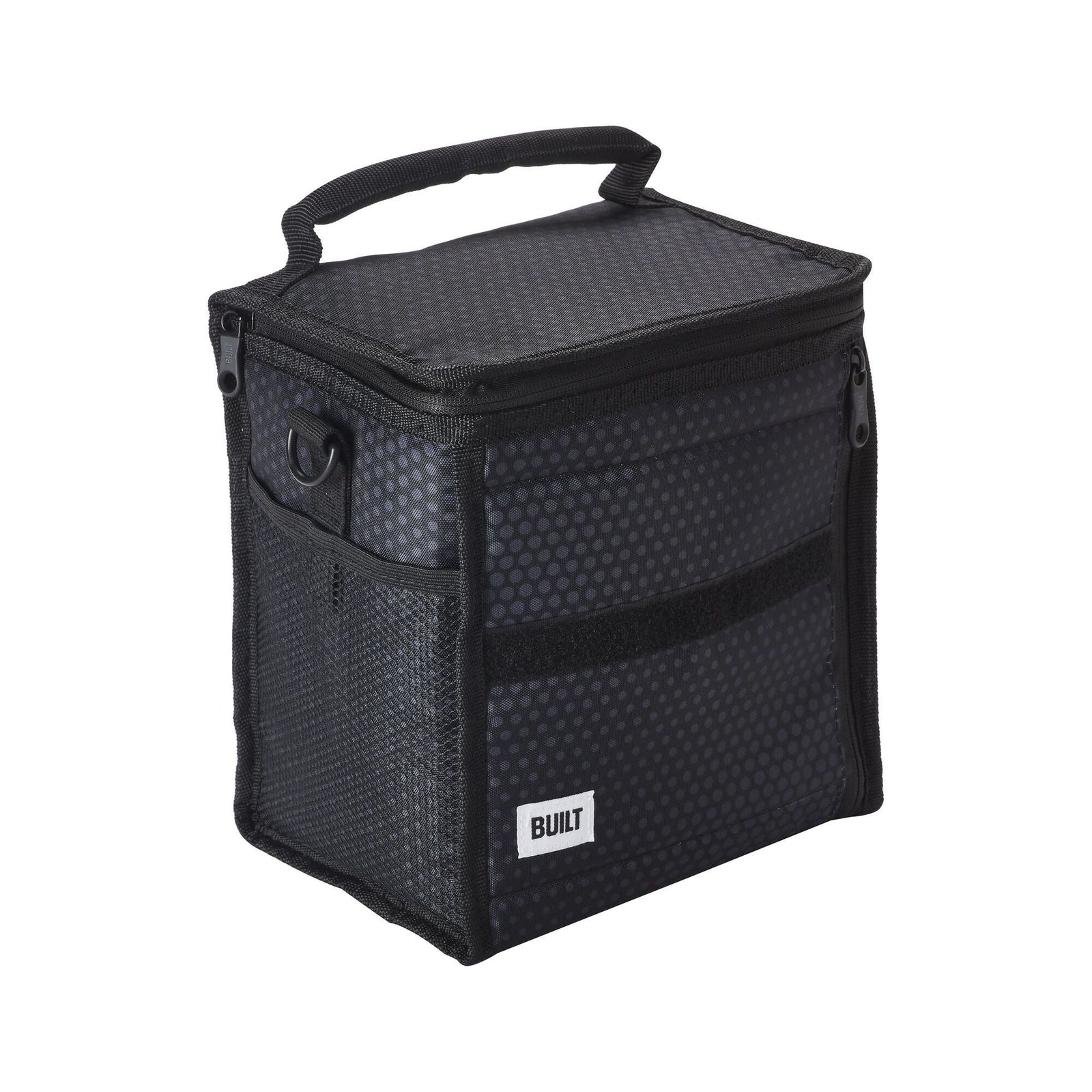 Ice House Cube Lunch Bag, Black Midnight Micro Dot, with Freezable Gel X3N4 - product image 1