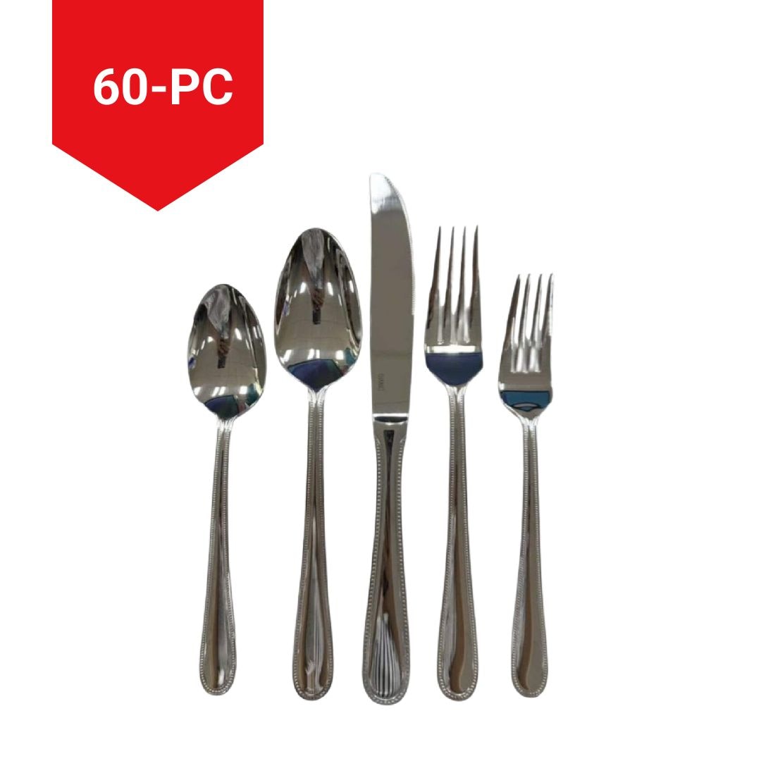 Beaded Edge Flatware Set, Serves 12, 60-pc B0H3 - product image 2