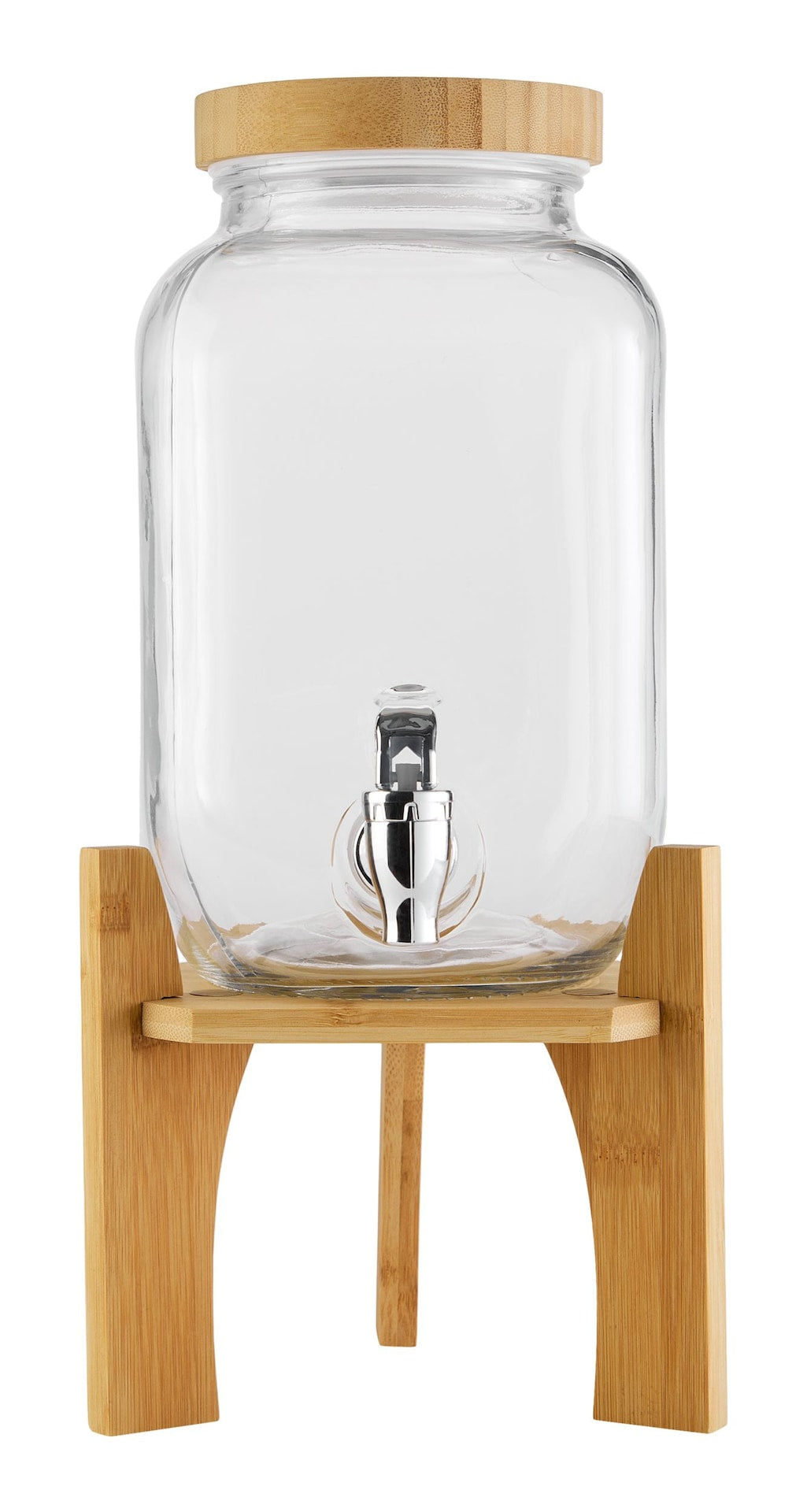 Glass Drink Dispenser, 4-L, with Bamboo Stand & Lid G5O7 - product image 2