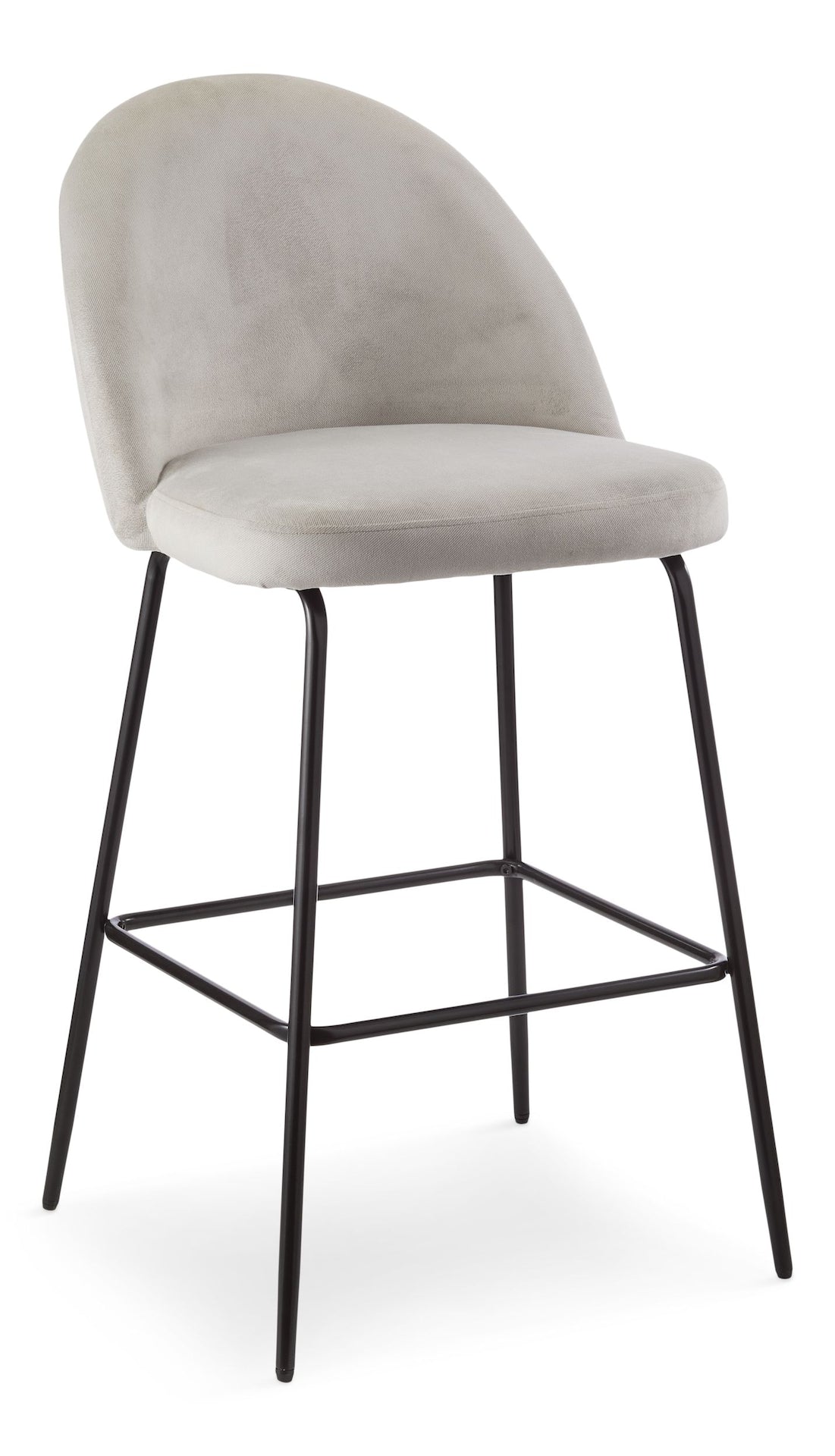 Koen Bar Elegant Counter Stool with Footrest, Grey G5Y9 - product image 1