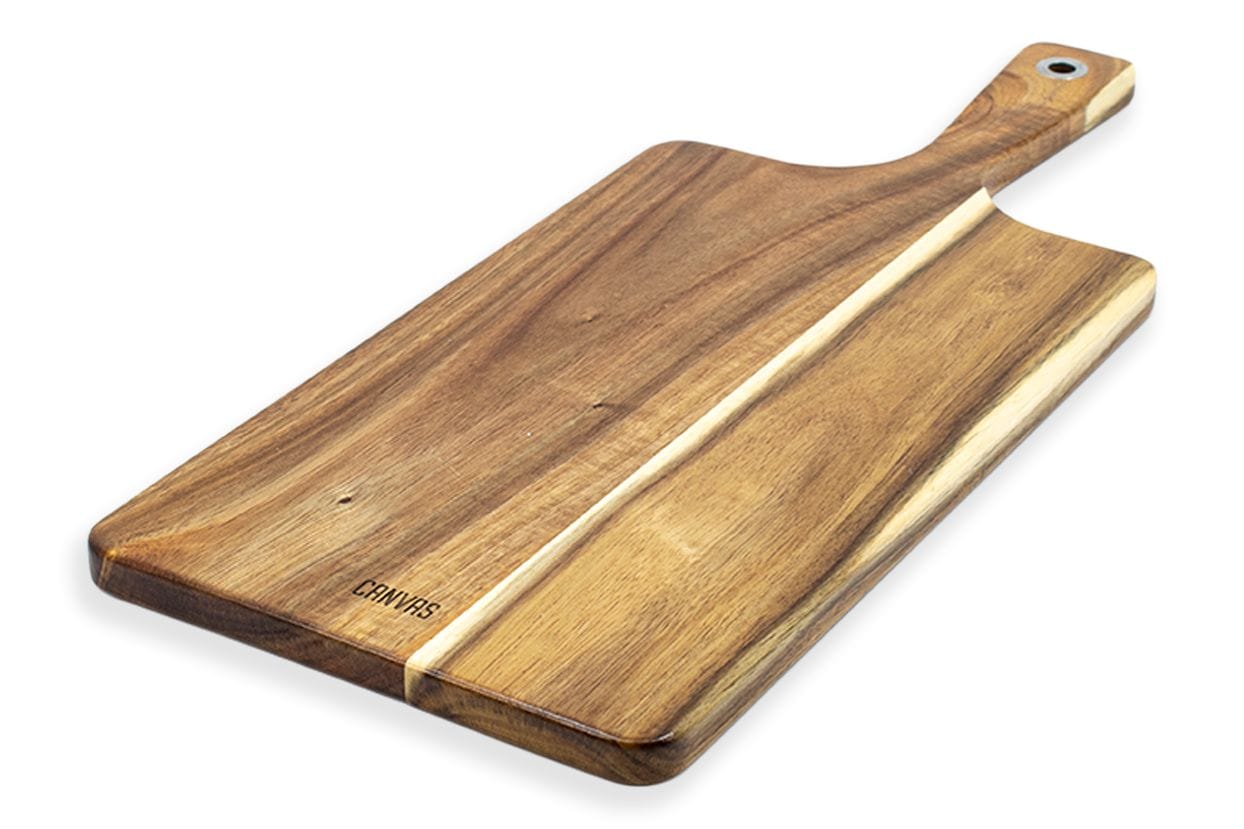 Long Acacia Wood Serving Paddle with Handle, 17.5-in Y4D7 - product image 1