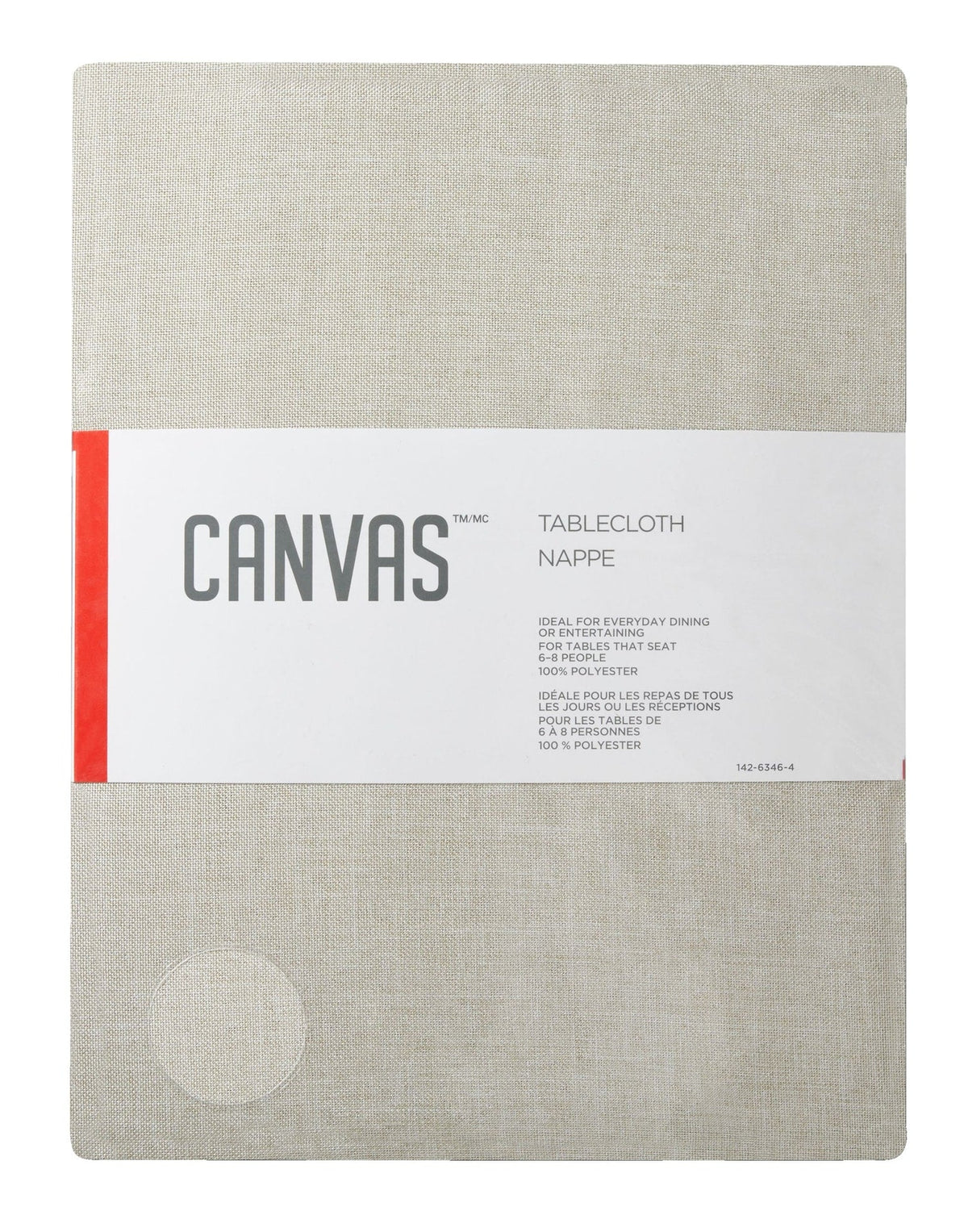 Oatmeal Table Cloth, 60 x 84-in A9M5 - product image 1