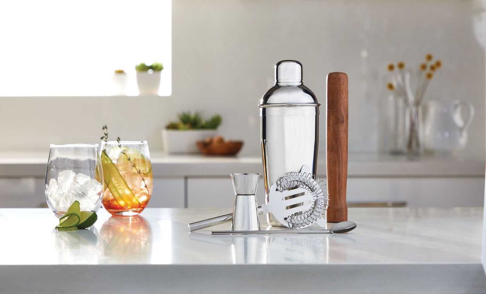 Stainless Steel Cocktail Making Set, 5-pc M2V1 - product image 5