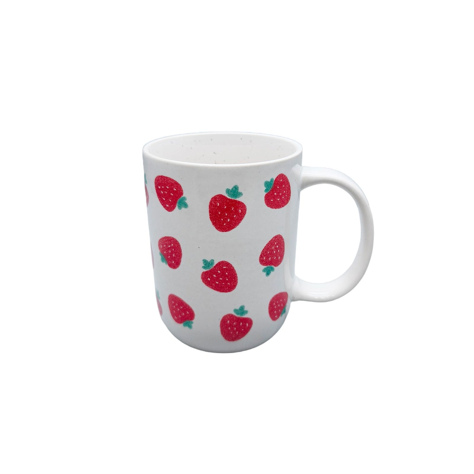 Strawberry Stoneware Mug, 18-oz, White L8E8 - product image 1