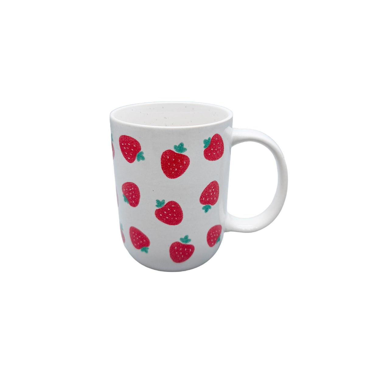 Strawberry Stoneware Mug, 18-oz, White Z8M7 - product image 1