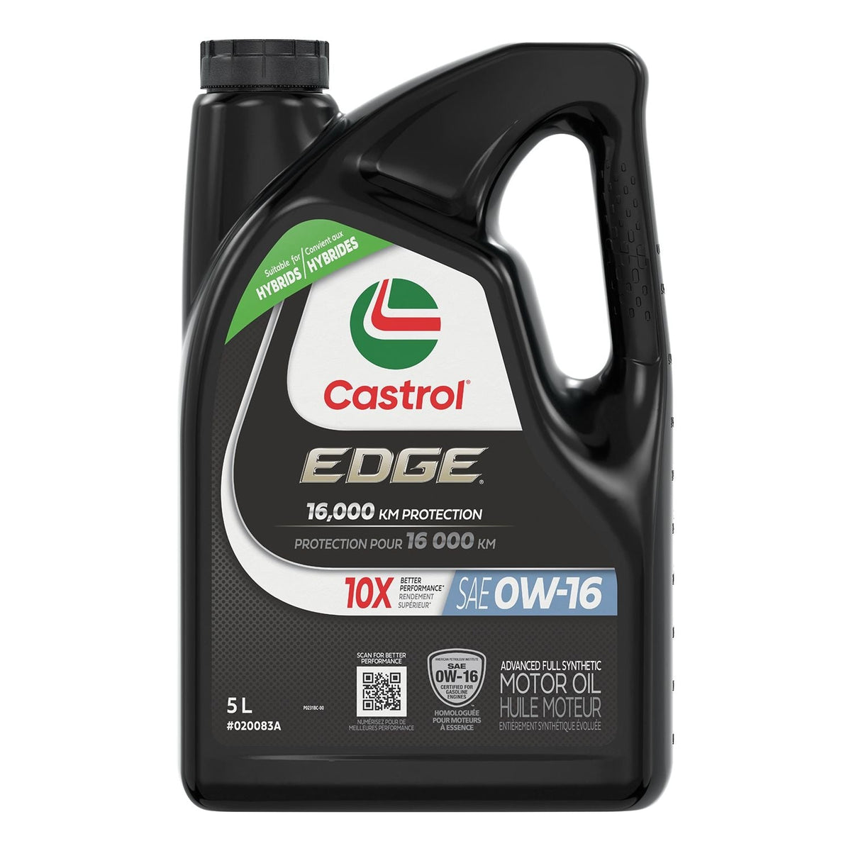 EDGE 0W16 Advanced Synthetic Motor Oil, 5-L R4X2 - product image 1