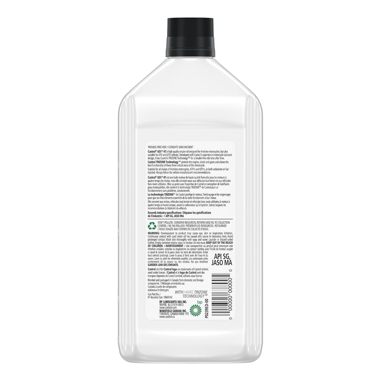 Go! 4-Stroke 4T Motorcycle Oil 20W50, 946-mL P7X2 - product image 3