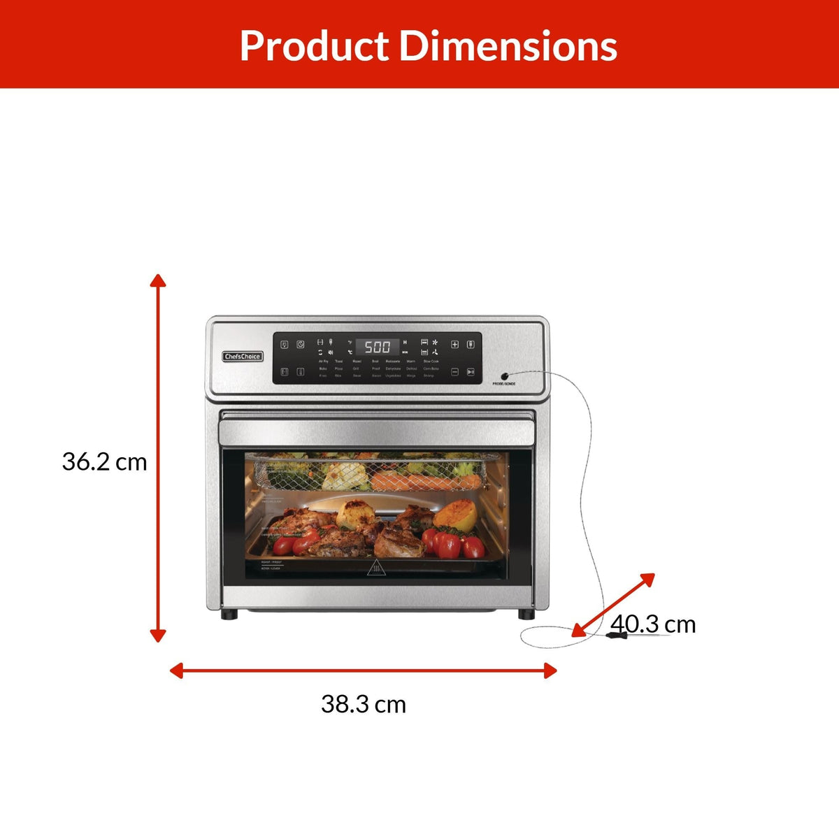 Performance Digital Air Fryer with Smart Probe, 26-qt C1B5 - product image 3