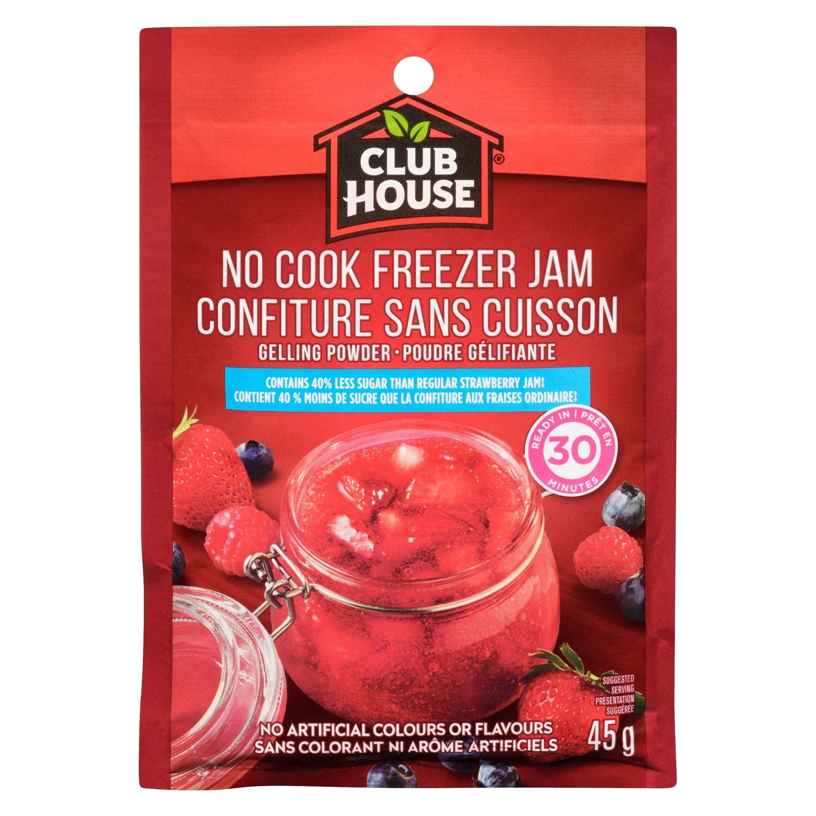 House No Cook Strawberry Freezer Jam, Reduced Sugar Recipe, 45-g R5K8 - product image 1