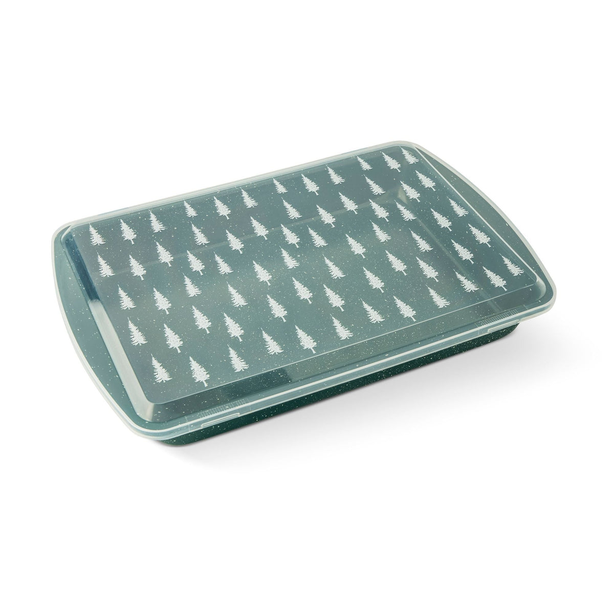 Kitchen Green Carbon Steel Cake Pan with Printed Lid X9R5 - product image 1