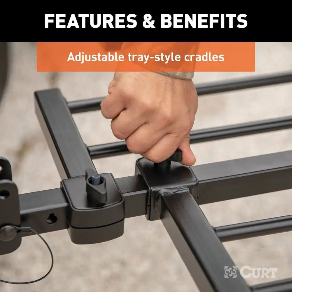 18087 Tray-Style Hitch-Mounted Bike Rack (4-Bike, 2-in Shank) Z7Y5 - product image 6