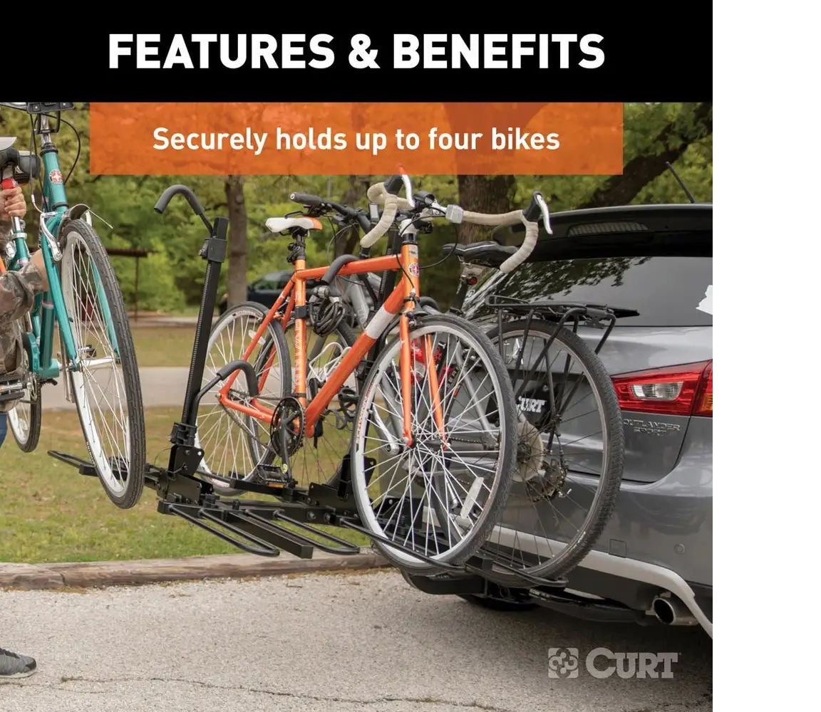 18087 Tray-Style Hitch-Mounted Bike Rack (4-Bike, 2-in Shank) Z7Y5 - product image 7