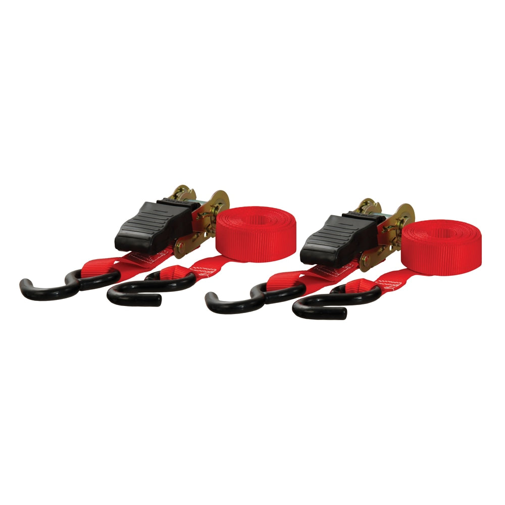 83001 10-ft Red Cargo Straps with S-Hooks (500-lb, 2-pk) U0T3 - product image 1