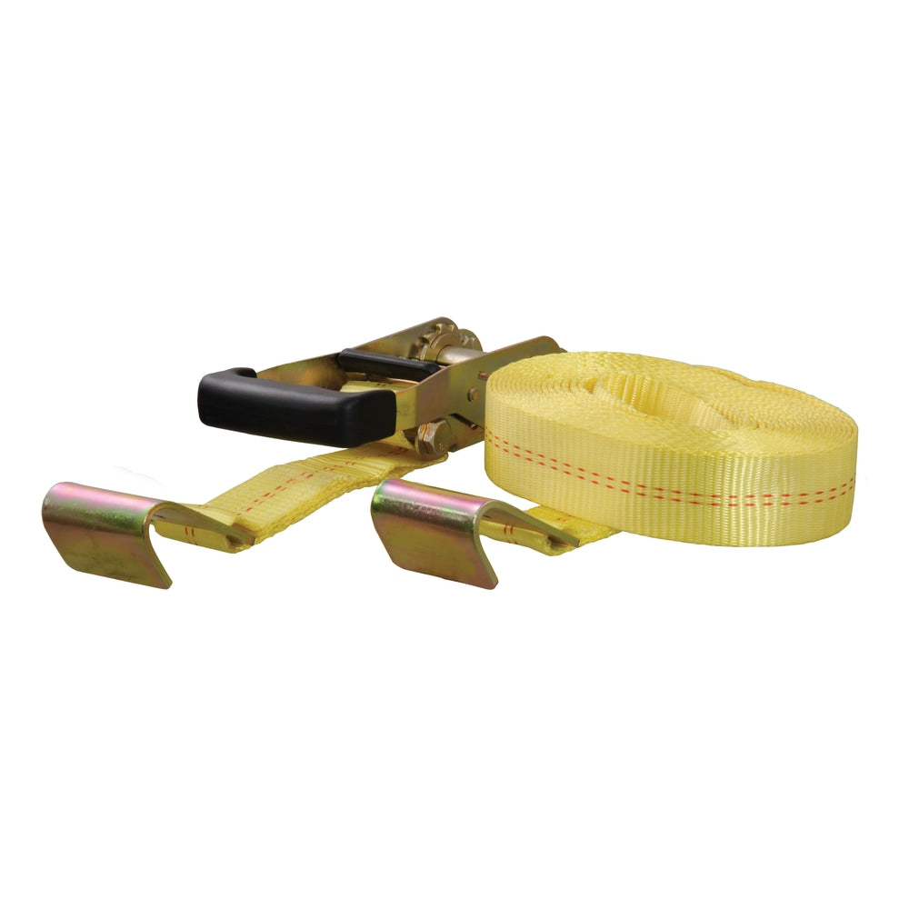 83048 27-ft Yellow Cargo Strap with Flat Hooks (3,333-lb) R9V3 - product image 1