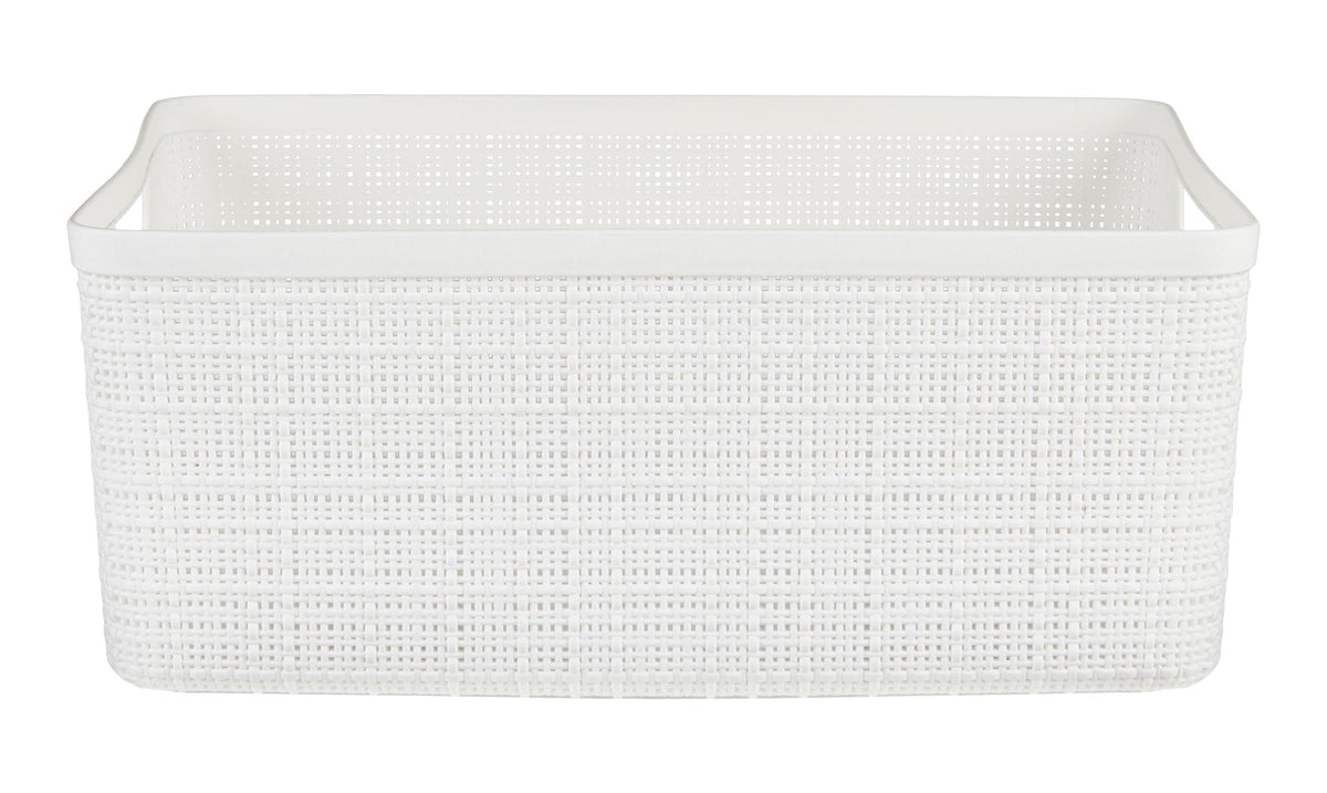 Medium Jute Weave Nesting Storage Basket, White P8S6 - product image 1
