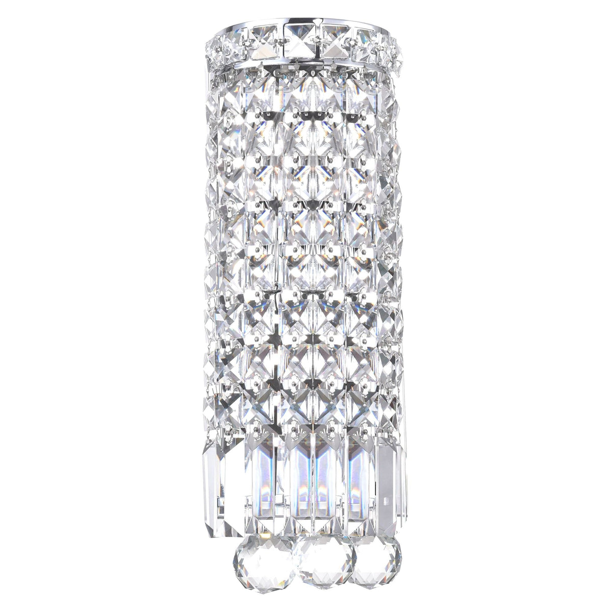 Lighting Colosseum Round Bathroom Wall Sconce, Chrome K0T2 - product image 1