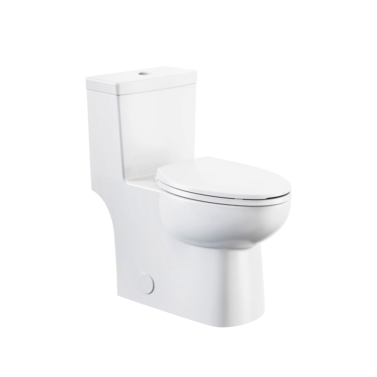 1-Piece Elongated Toilet Bowl with Soft Close, White, 3.8/4.8-L B5Y3 - product image 1