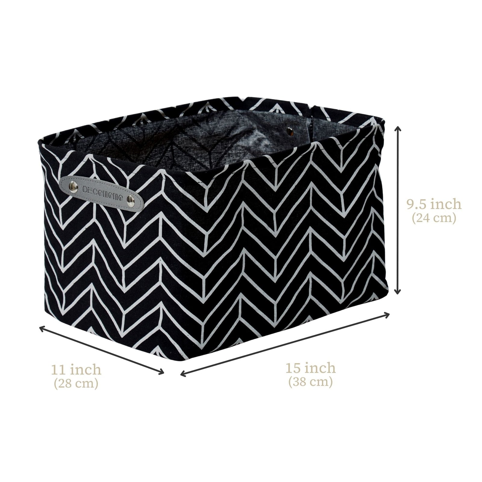 Large Water Resistant Storage Bin, 15-in x 11-in x 9.5-in, 6-pk, White Pattern N3K0 - product image 3