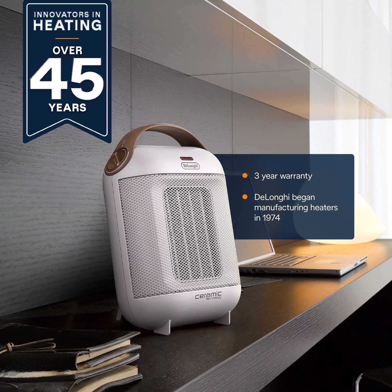 HFX30C15WCA Capsule Ceramic Fan Heater, White D4S3 - product image 5