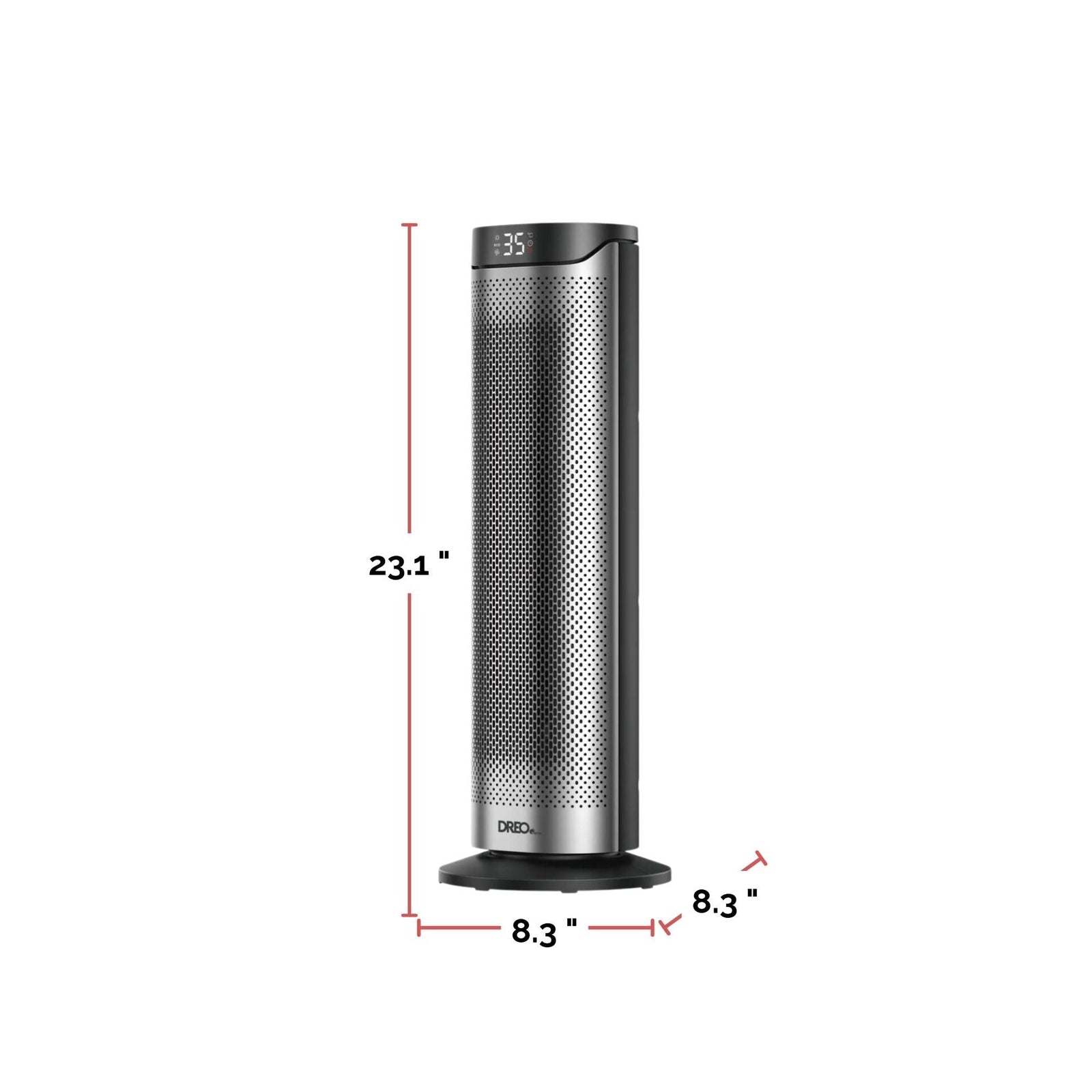Home 1500W PTC Convection Oscillating Ceramic Electric Tower Heater, 23-in Z8B7 - product image 5