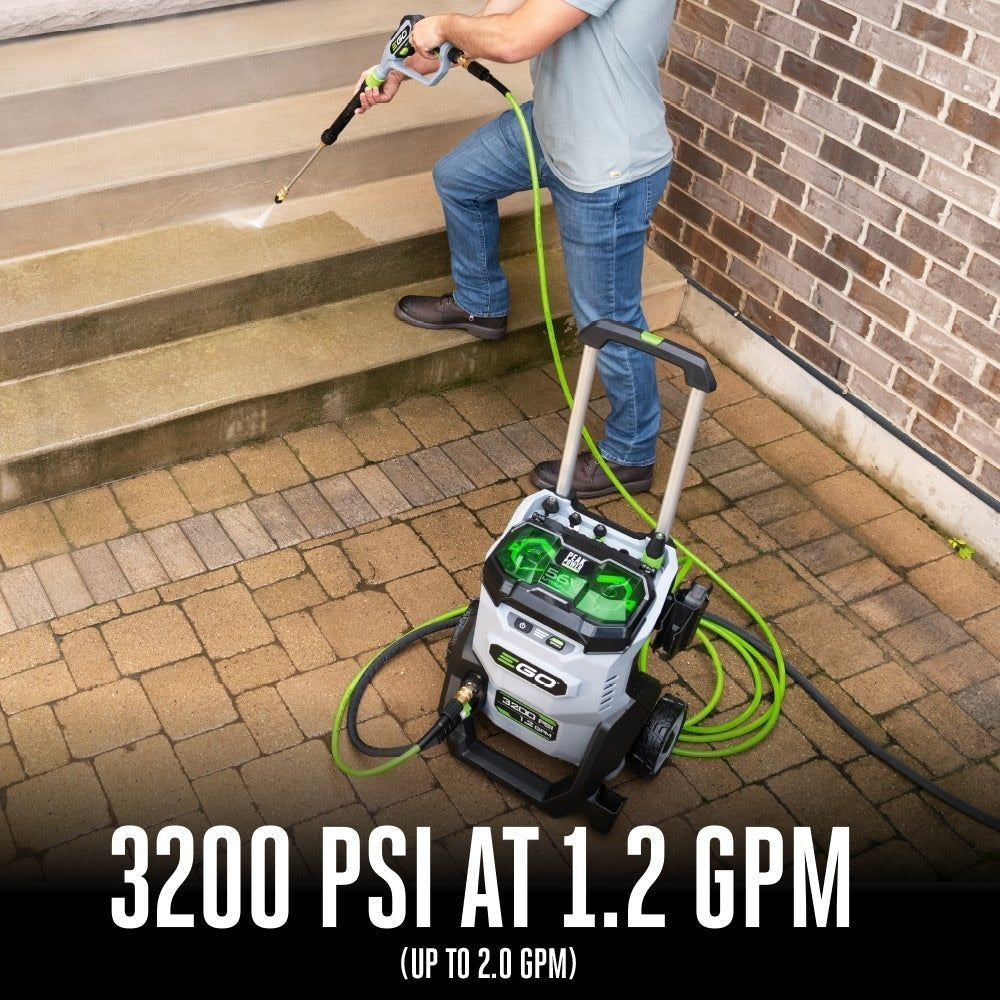 HPW3204-2 POWER+ 3200 PSI Pressure Washer with 2 x 6.0Ah Batteries and 320W Charger B6X4 - product image 3